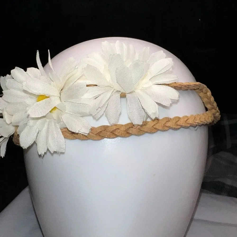 G by Gennaro Double Braided Suede and Daisy Headband